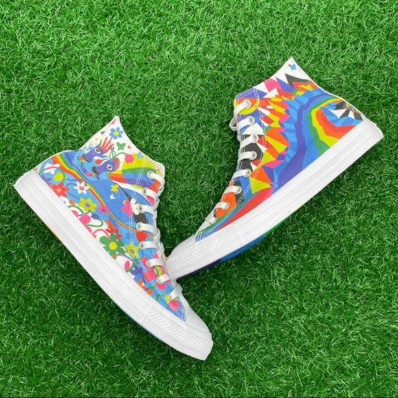 Converse All Star Chuck Taylor Ctas Hi Rainbow Lgbtq Pride - Picture 3 of 8